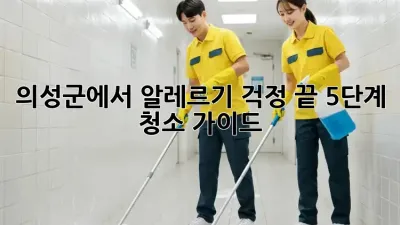 의성군에서 알레르기 걱정 끝! 5단계 청소 가이드